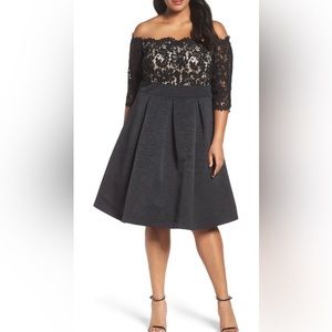 Eliza J Off the Shoulder Cocktail Dress